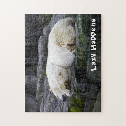 Lazy geluk Polar Beer Legpuzzel (Verticaal)