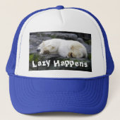 Lazy geluk Polar Beer Trucker Pet (Voorkant)