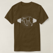 Lazy Gym Sloth Barbell T-shirt (Design voorkant)
