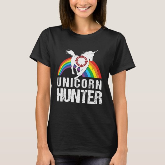 Lazy Halloween Costume Fairy Rainbow Unicorn Hunte T-shirt (Voorkant)