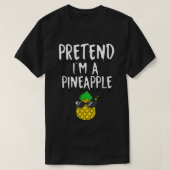 Lazy Halloween Costume Funny Pretend Ik ben een Pi T-shirt (Design voorkant)