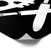 Lazy Halloween Costume Sewing Rate Skull Seam Ripp Poster (Hoek)