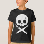 Lazy Halloween Costume Sewing Rate Skull Seam Ripp T-shirt (Voorkant)