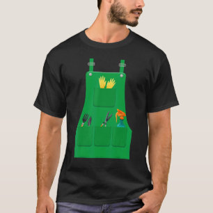 Lazy Halloween Gardener Costume Groundkeeper Unifo T-shirt
