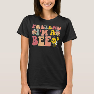 Lazy Halloween Quotes doen alsof ik een bijen ben T-shirt