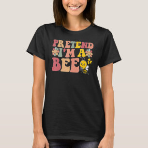Lazy Halloween Quotes doen alsof ik een bijen ben T-shirt