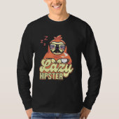 Lazy Hipster Sloth Mustache Freethinker Urban Styl T-shirt (Voorkant)