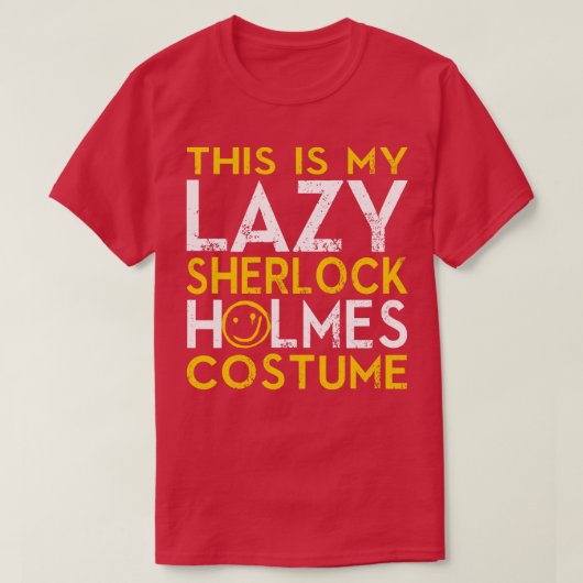 Lazy Holmes kostuum T-shirt (Design voorkant)