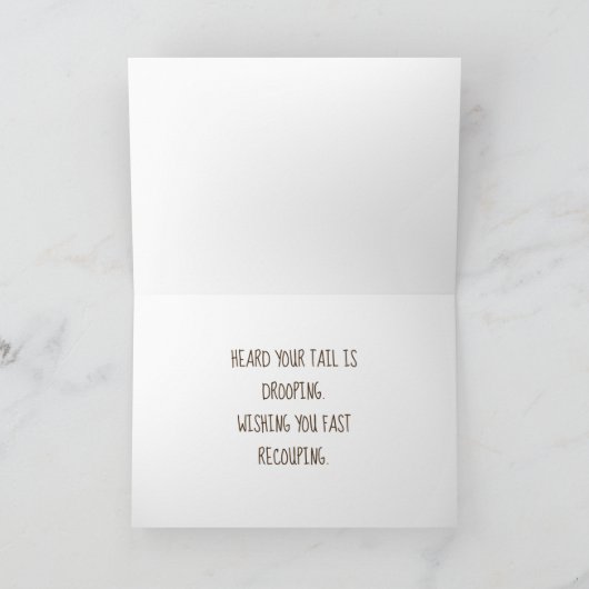 Lazy Hound Dog op Couch Kaart (Binnen)