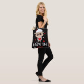 Lazy in Love Sheep for Valentijnsdag Singles Tote Bag (Op model)