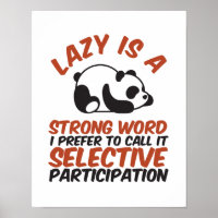 Lazy is een sterk woord grappige panda die slaapt