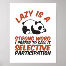 Lazy is een sterk woord grappige panda die slaapt