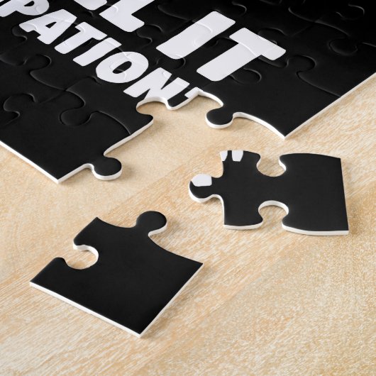 Lazy is een zeer sterke Word Sloth Legpuzzel (Zijkant)