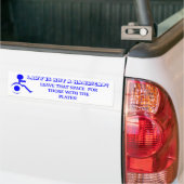 LAZY IS GEEN HANDICAP!LAAT DIE RUIMTE! BUMPERSTICKER (Op Truck)