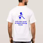 LAZY IS GEEN HANDICAP T-SHIRT (Achterkant)