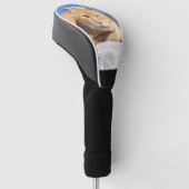 Lazy kat golfkafdekking golfheadcover (Schuin)