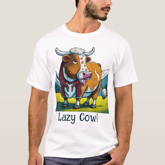 Lazy Koe T-shirt (Voorkant)