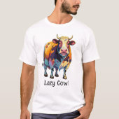 Lazy Koe T-shirt (Voorkant)
