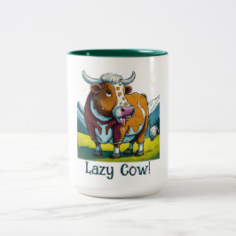 Lazy Koe Tweekleurige Koffiemok