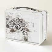 LAZY Leopard Lunch Box (Achterkant)