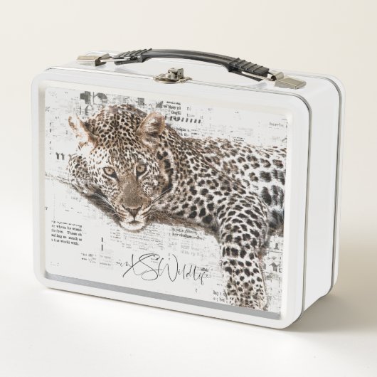 LAZY Leopard Lunch Box (Voorkant)