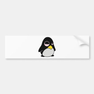 LAZY LINUX TUX PENGUIN BUMPERSTICKER