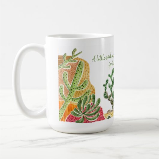 Lazy Lizard Quote Landscape personaliseren Koffiemok (Links)