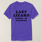 Lazy Lizard School of Hedonism T-shirt (Design voorkant)