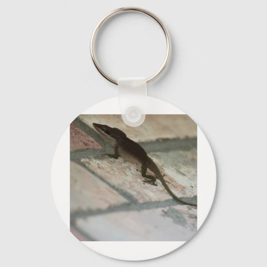 Lazy Lizard Sleutelhanger (Voorkant)
