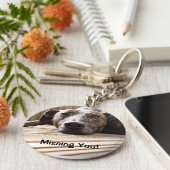 Lazy Lurcher Sleutelhanger (Zijkant)