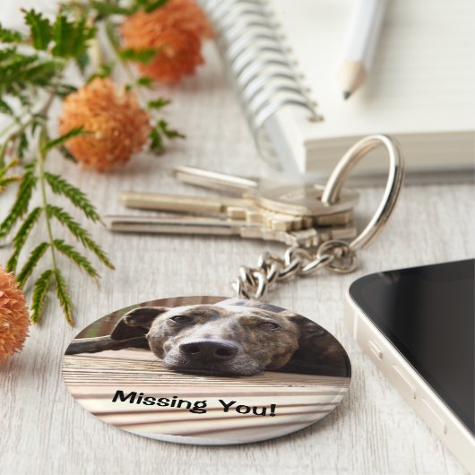 Lazy Lurcher Sleutelhanger (Zijkant)