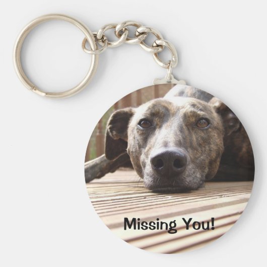 Lazy Lurcher Sleutelhanger (Voorkant)