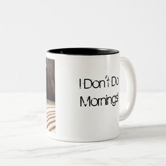 Lazy Lurcher Tweekleurige Koffiemok (Voorkant rechts)