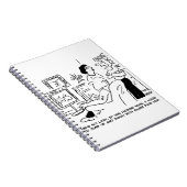 Lazy Man kijkt naar paardenraces op televisie Notitieboek (Rechterzijde)