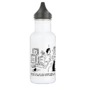 Lazy Man kijkt naar paardenraces op televisie Waterfles (Links)