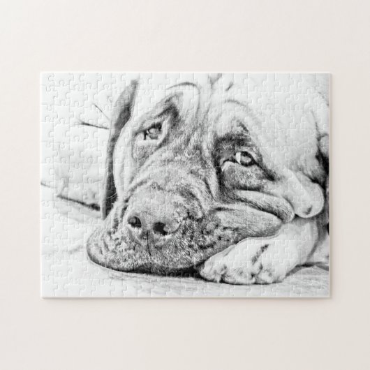 Lazy Mastiff Legpuzzel (Horizontaal)