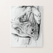 Lazy Mastiff Legpuzzel (Verticaal)