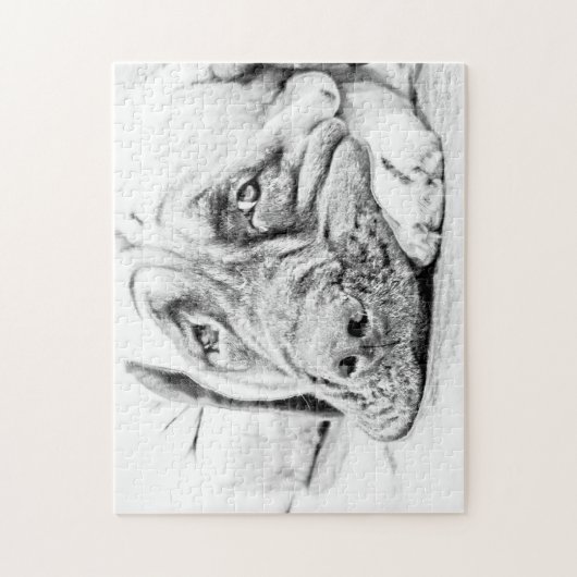 Lazy Mastiff Legpuzzel (Verticaal)