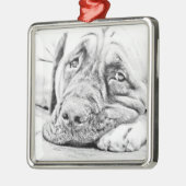 Lazy Mastiff Metalen Ornament (Links)
