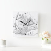 Lazy Mastiff Vierkante Klok (Huis)