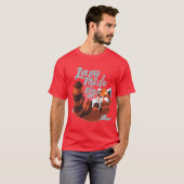 Lazy mode ON Cute Red Panda Fluffy Coffe Animal fu T-shirt (Voorkant volledig)