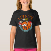 Lazy Mode On Red Pandas Cute Pet Animal Panda Love T-shirt (Voorkant)