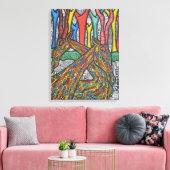 Lazy namiddag canvas afdruk (Insitu (Woonkamer))