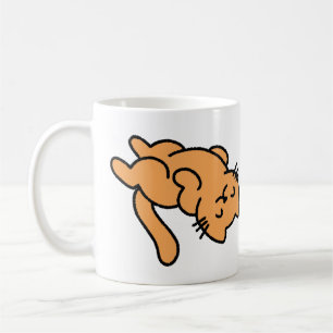 Lazy Oranje Cat Koffiemok