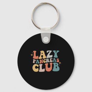 Lazy Pancreas Club Retro Diabetes Awareness Day Sleutelhanger