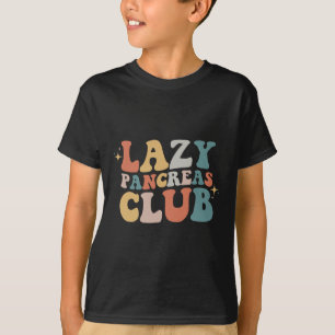 Lazy Pancreas Club Retro Diabetes Awareness Day T-shirt
