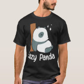 Lazy Panda Bamboo Cute Panda beer Dier T-shirt (Voorkant)