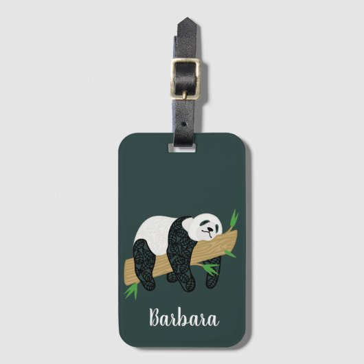 Lazy Panda Beer Bagagelabel (Voorkant (verticaal))