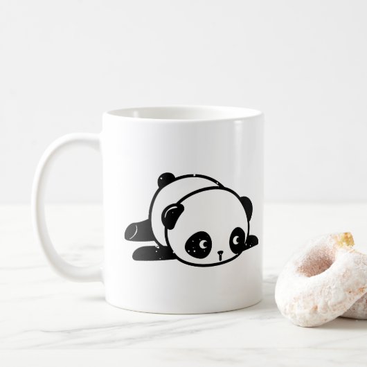 Lazy Panda Beer kan Mok niet volwassen zijn (Met donut)
