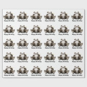 Lazy Panda Cadeaupapier (Vlak)